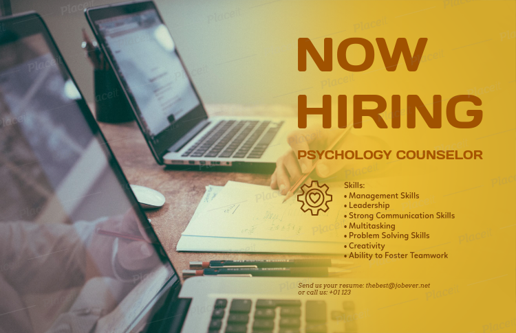 placeit now hiring flyer template for hr firms
