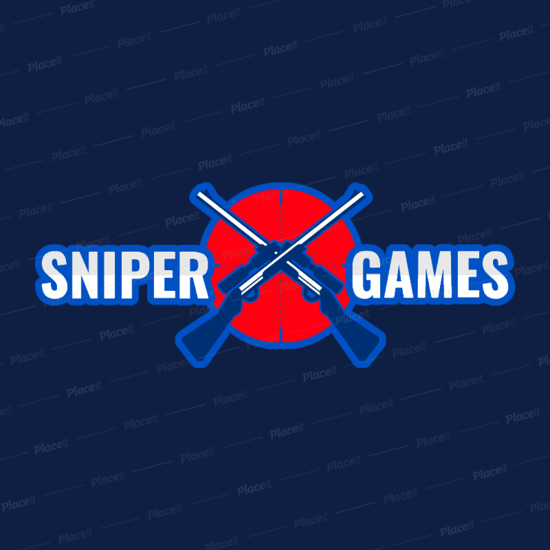logo template for a sniper shooting gaming squad 1870e snipers logos